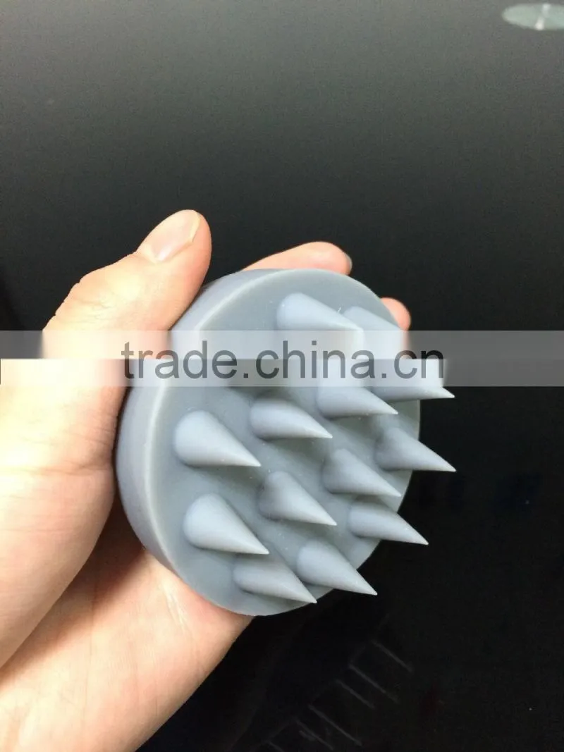 The head of child health care massager silicone shampoo brush