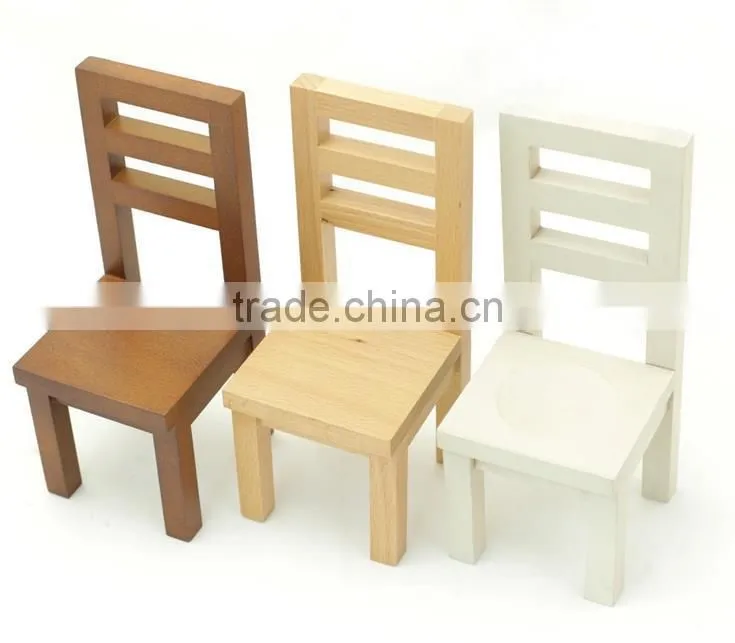 Mini furniture chair, children's wooden toys