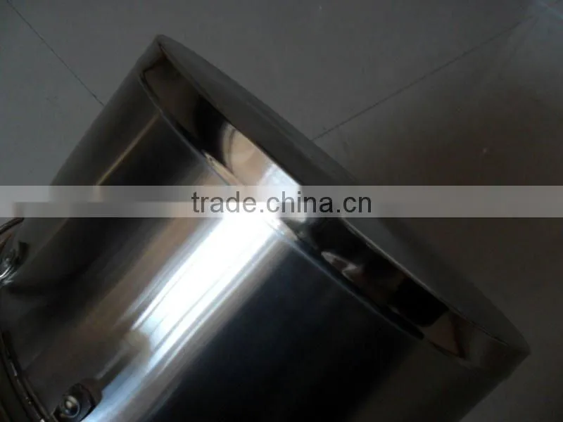 Stainless steel soup pot with right angle