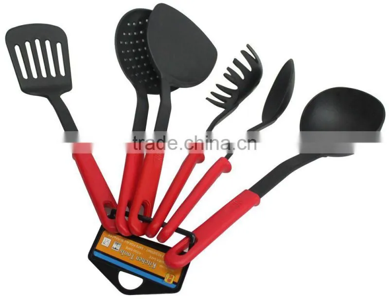 6pcs Stainless steel cookware set,S/S kitchenware set,spatula-spoon-meat fork-drain spade set