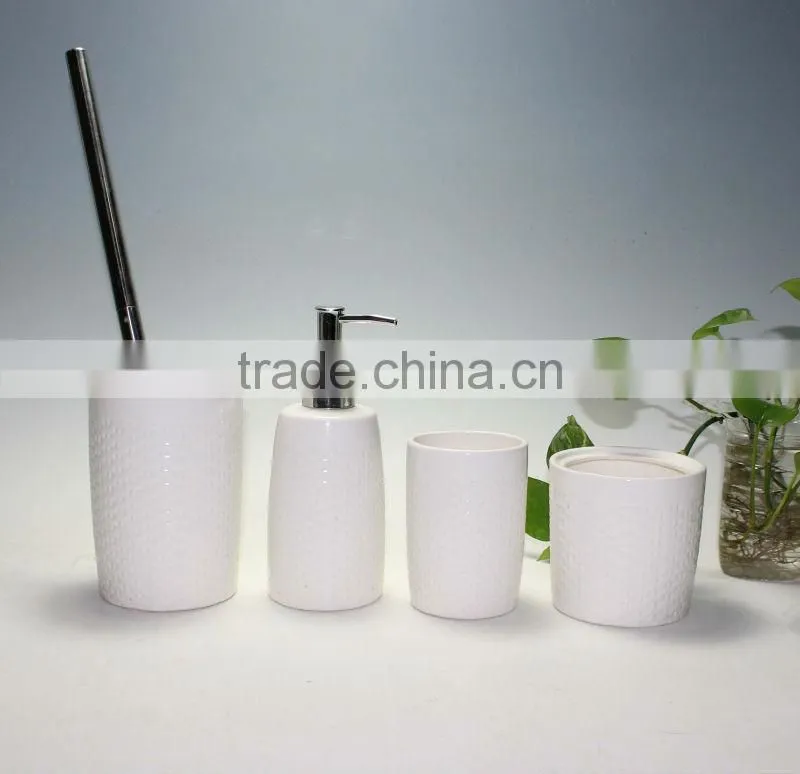 Matte White Bathroom Set