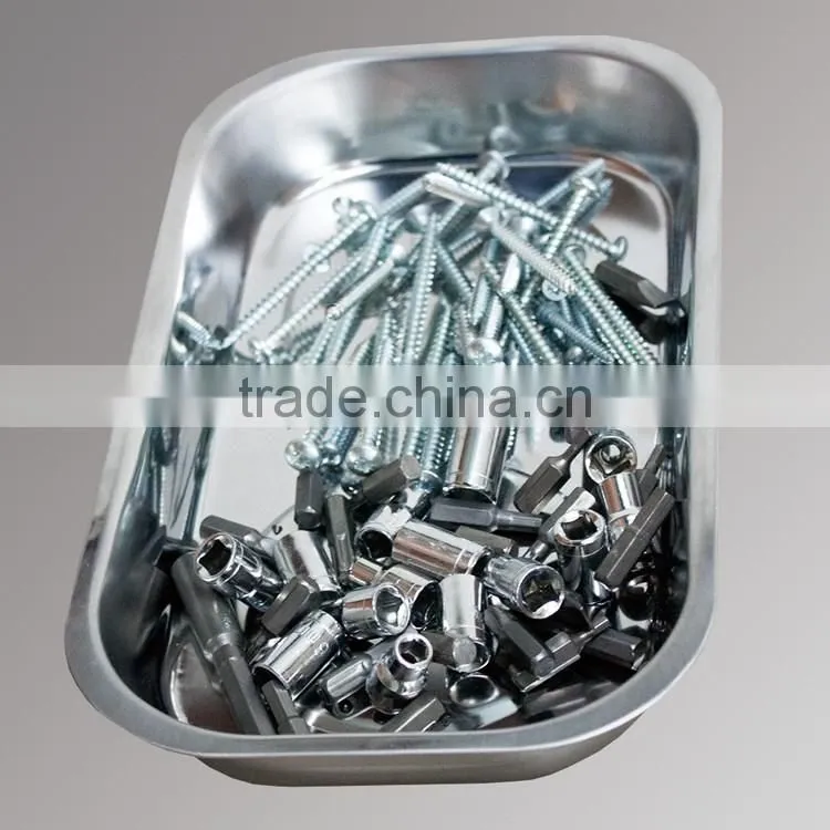 Square Stainless steel magnetic parts tray