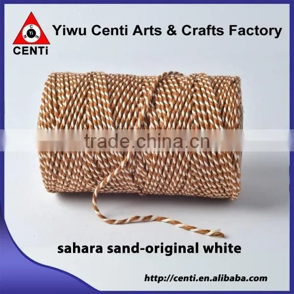 Top sale China original white and coloured natural cotton baker twine , divine twine , baker string