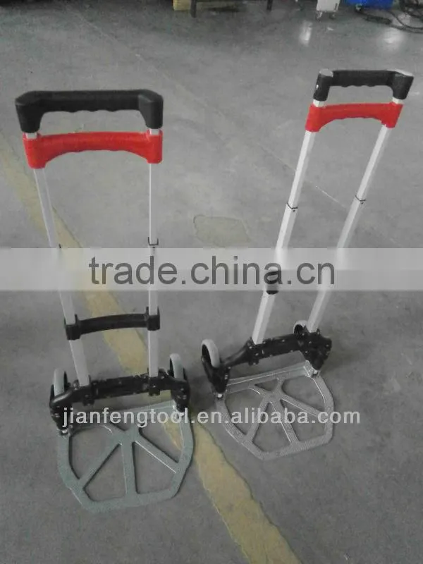hot gift mini aluminum portable folding shopping hand cart foldable hand carrier cart ph70kgs