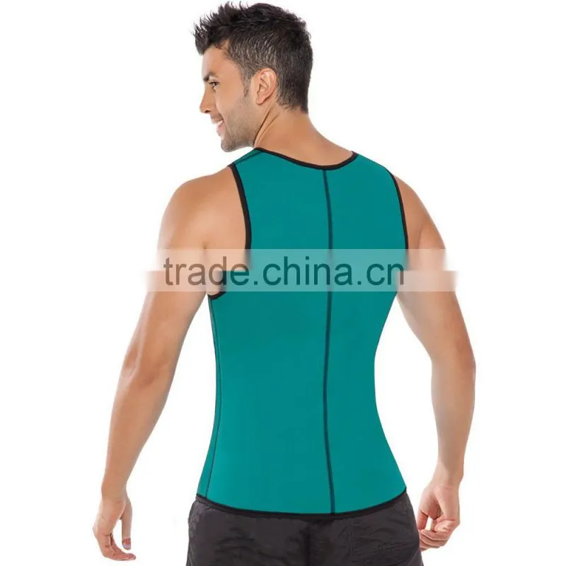 Hot sell custom hot gym tank top men sexy slimming clothes body shaper undershirt