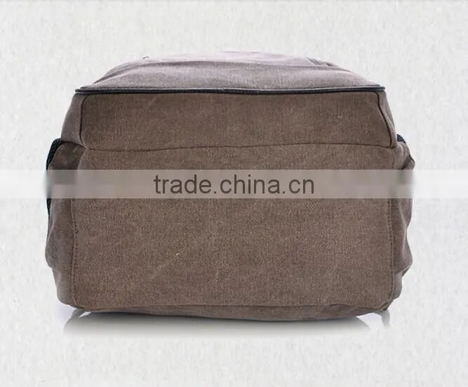 High quality Canvas school backpack for laptop