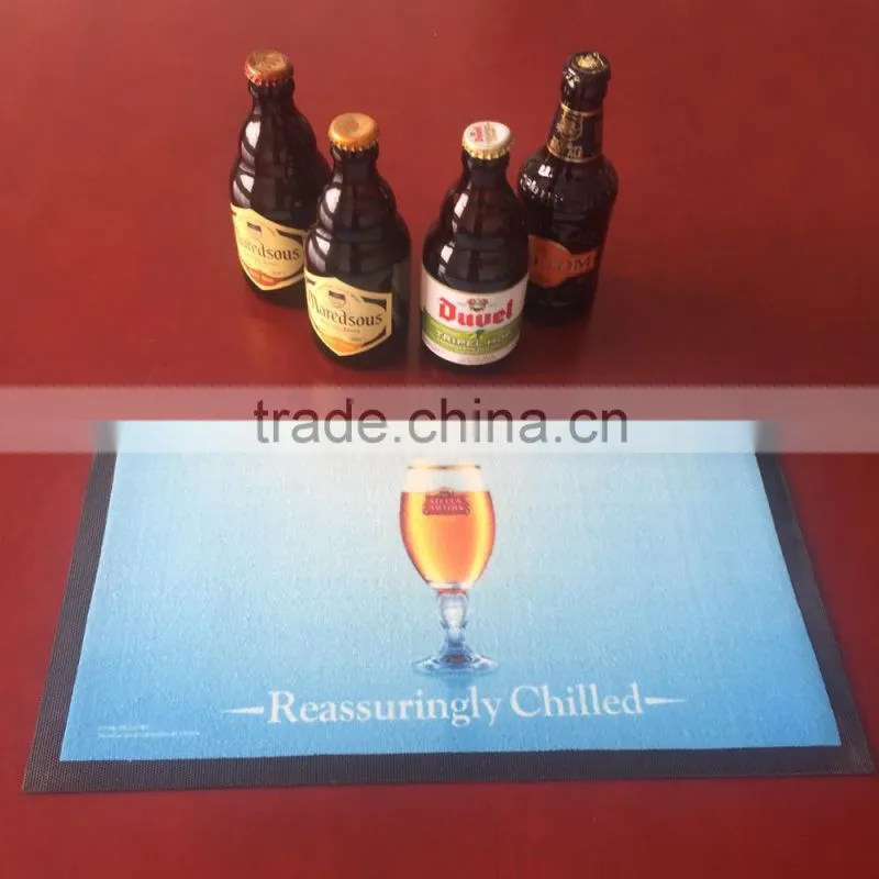 high quality non woven OEM custom rubber bar mat