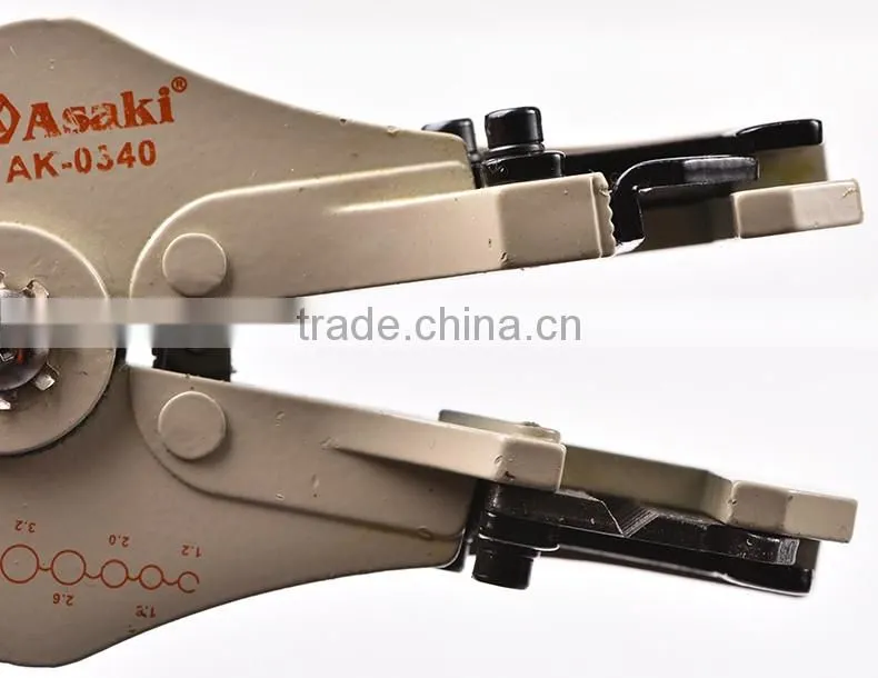AK-0340 Good selling zinc alloy material multifunctional wire stripper