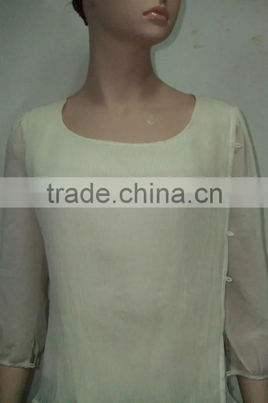 newest hot selling lady apparel blouse