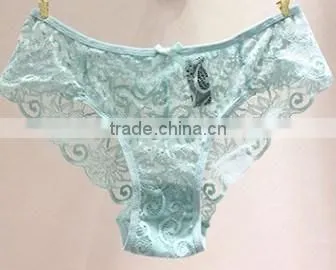 sexy transparent ladies underwear cotton lace panties/women in transparent underwear