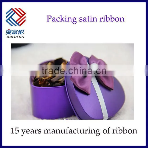 Beautiful gift decorating packaging satin ribbon bow