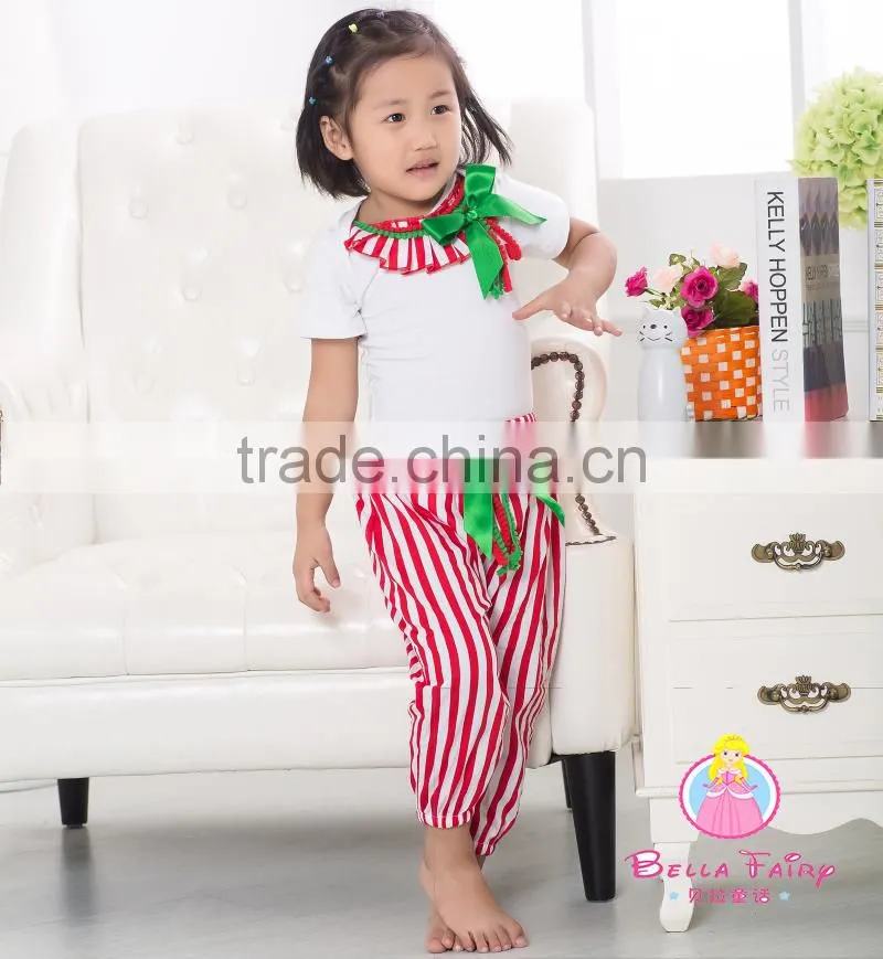 2016 New Girls Cute Outfits cotton shirt+pants spring pettiset baby gift clothing set