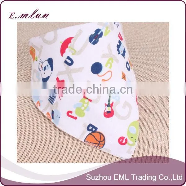 Triangle organic cotton baby bandana &bibs