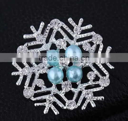 F20041N New design Christmas snow brooch pins fancy frooch pins