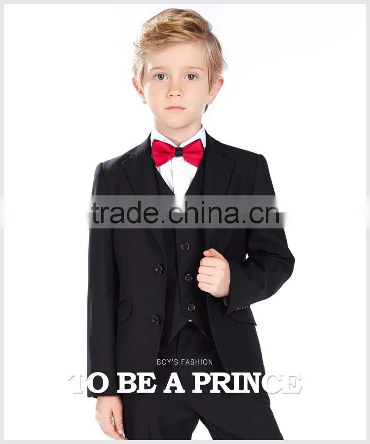 ELPA 2016 fashion NXB0040 Notch Lapel black boys formal suits kids school suits