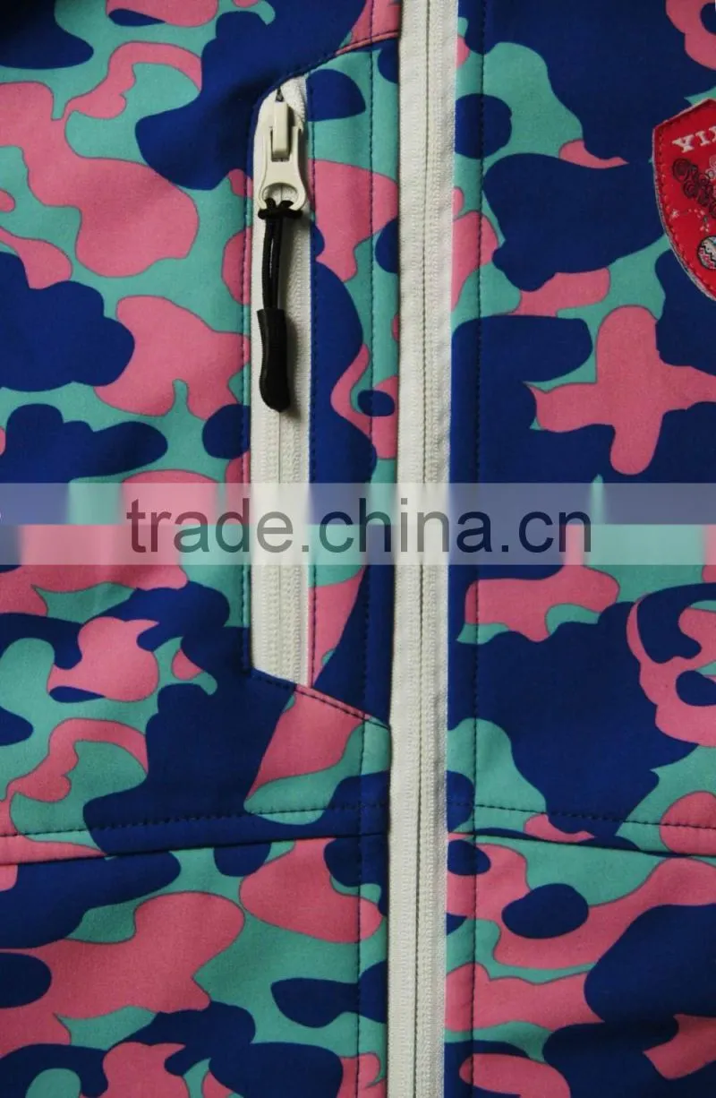 Children's outdoor wear camo jacket colorful coat windbreaker clothing