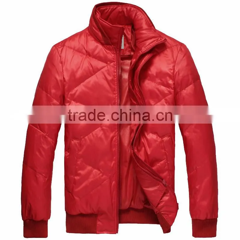 Windproof Stand Collar Winter Park Down Jacket man