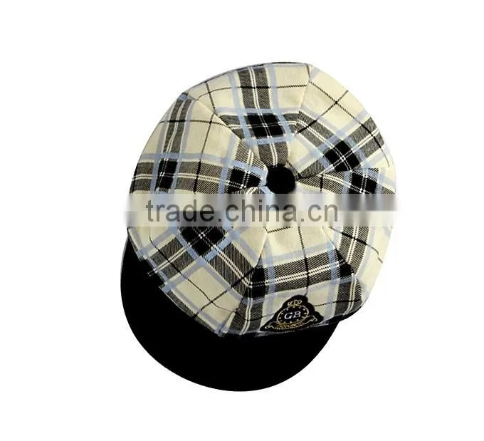 2016 Hot Sale Boy Clothing Sets Yellow Coats School Style Boys Suits With Grid Cap And Pants Children Wear Kids Clothes