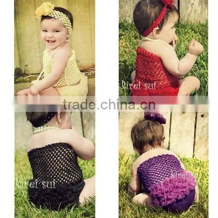 Baby Girls Red Tube Top & Petti Bloomer Panties 2 Pcs Set