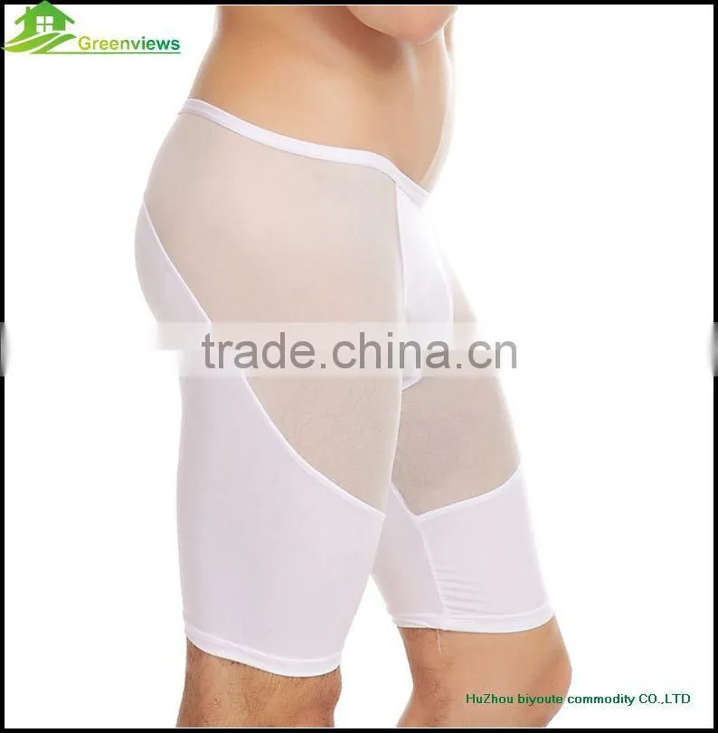 High quality pants men underwear lingerie made in poland Men Middle pants sports wear Siamese trousers men boxer shorts