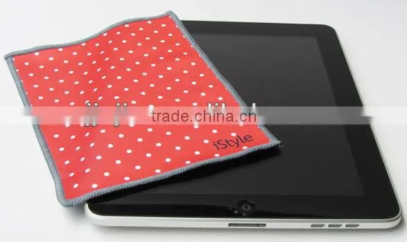 Microfibr printed ipad cleaning cloth