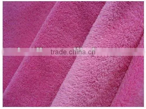 100 polyester solid colour super soft coral fleece fabric