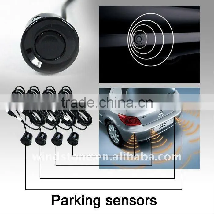 High quality wireless car parking sensor with 3.5 inch rearview mirror