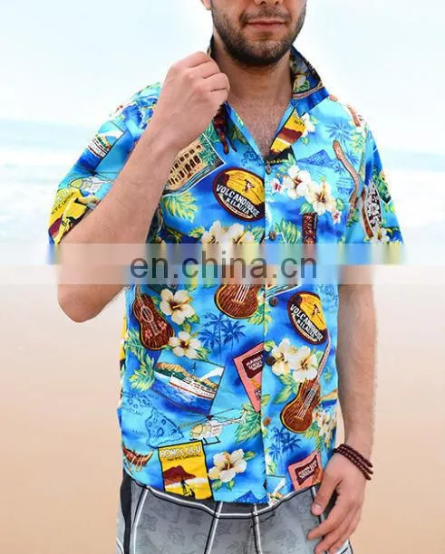 2014-2015 latest Italy design pattern poplin twil peach poly printed fabrics for beach shorts