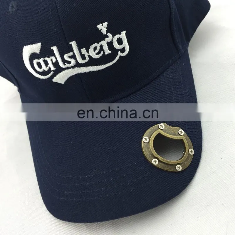 Fashion design brass bottle opener baseball cap convinient for drinking beer