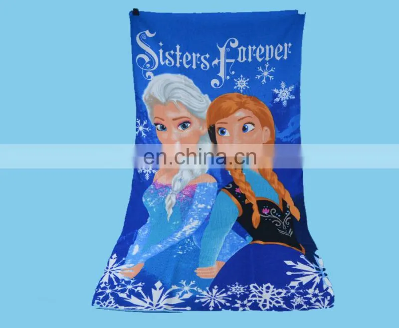 large size custom logo sublimation printed microfiber beach towel for traveling