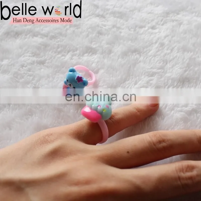New Fashion Lovely Cartoon Owl Children Rings Kids Girls Bow Finger Ring