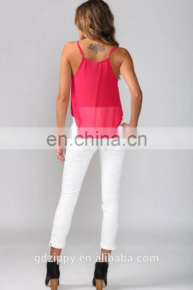 2016 New Women White Skinny Jeans.Lace Crotchet Detailing