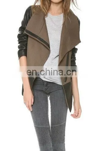 New arrival cheap sexy Leather women jackets