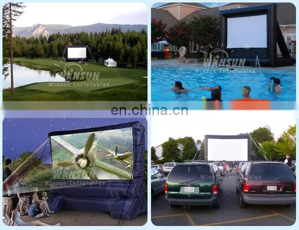 Drive-in cinema large inflatable movie screen