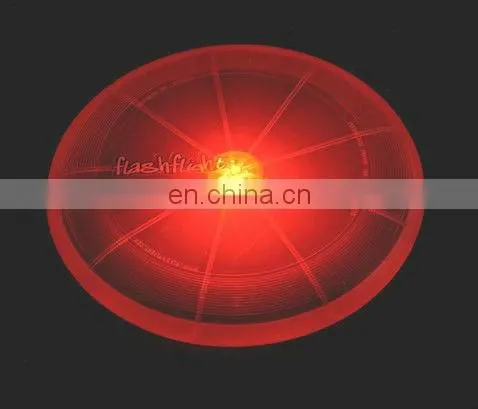 cheap promotional toy Eco-friendly PP flash/noctilucent UFO frisbee