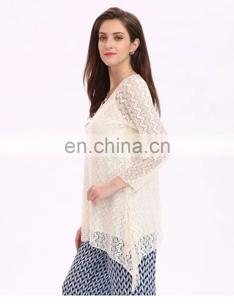Custom Ladies Mesh See-through Tunic Pattern Occasion Clothing