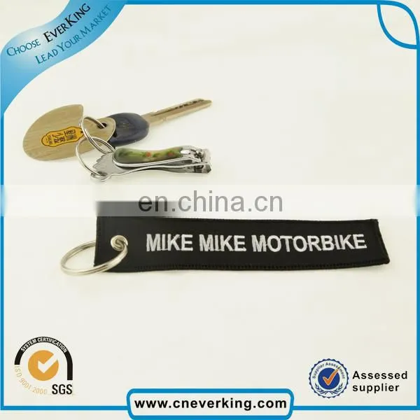 Cheap key ring Blank custom embroidery key rings