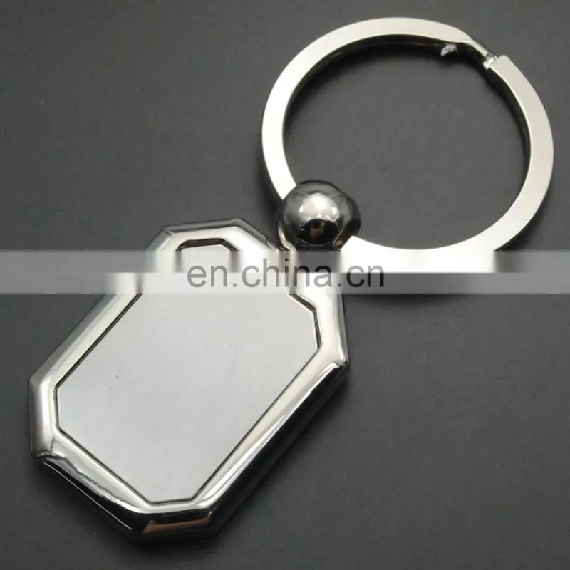 Custom made simple plain blank metal keyrings for advertising