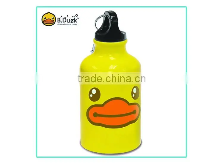 B.Duck design hot water bottle unique aluminum sports water bottles for men