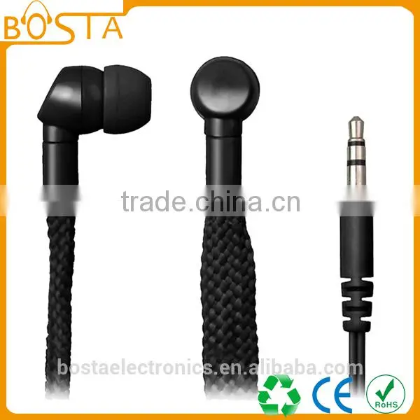 In-ear stylish fashion coolest best selling deep bass music shoestring lanyard eaprhones