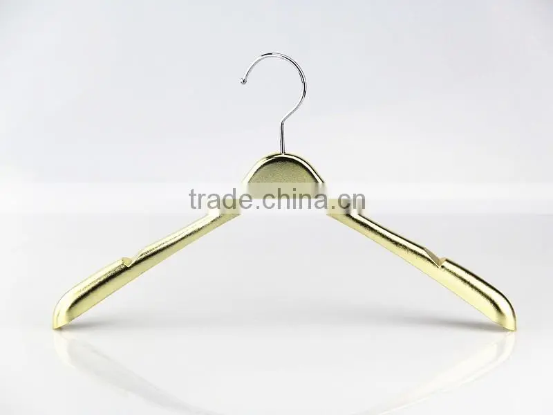 IMY-364 shiny gold color hangers with plating thin hanger wholesale
