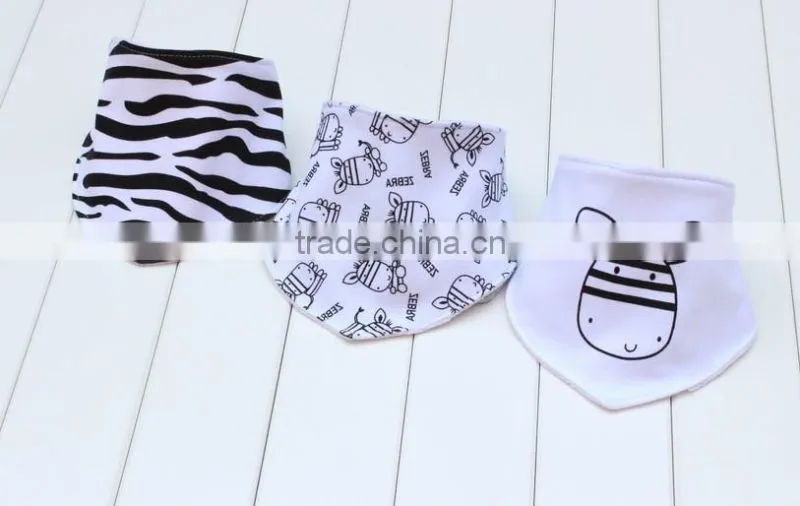 2016 wholesale factory price custom printed cotton baby bibs