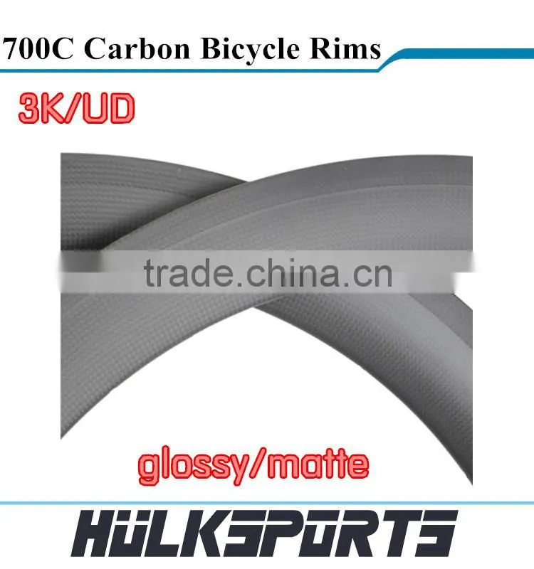 700c full carbon road bicycle rims Chinese carbon rim cheap carbon tubular rims bicycle carbon rims