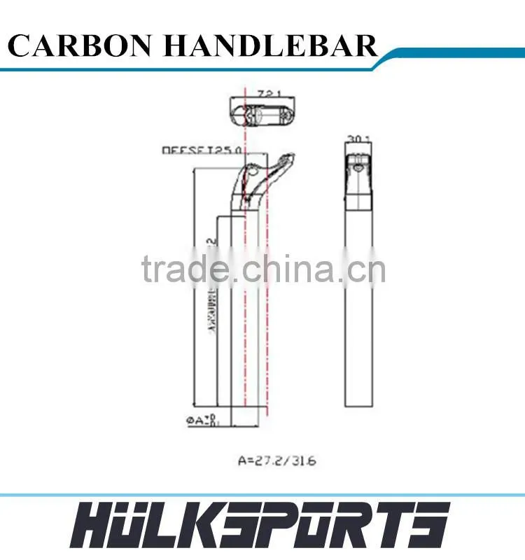 2015 latest full carbon fiber bicycle seatpost 3K/UD seatpost carbon bicycle accessories