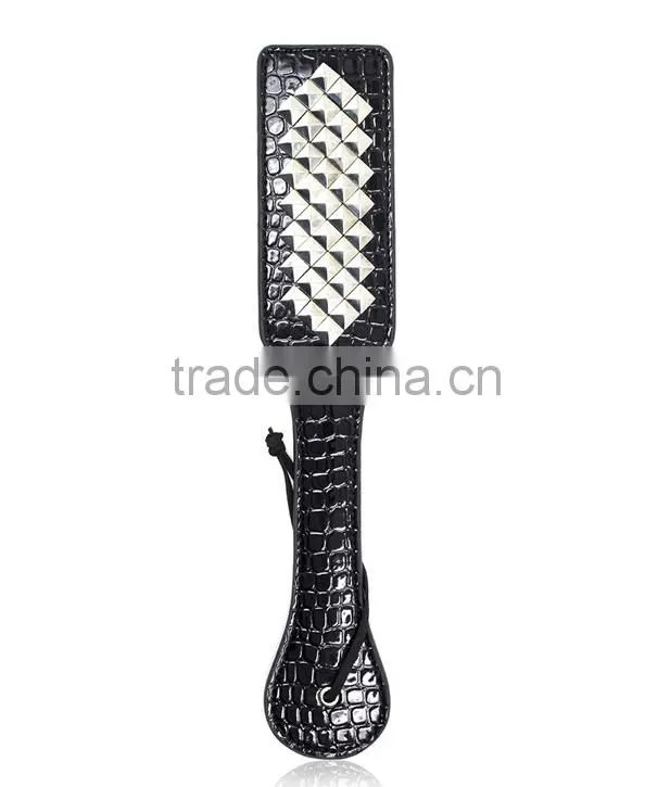 2016 New arrival Sex toy Sex rivet paddle , love/peach/hands Bondage Fetis,sex products spanking rivet leather paddle