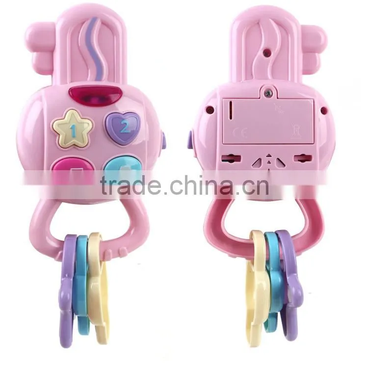 Eco-friendly plastic baby toy educational car with steering wheel MT801039