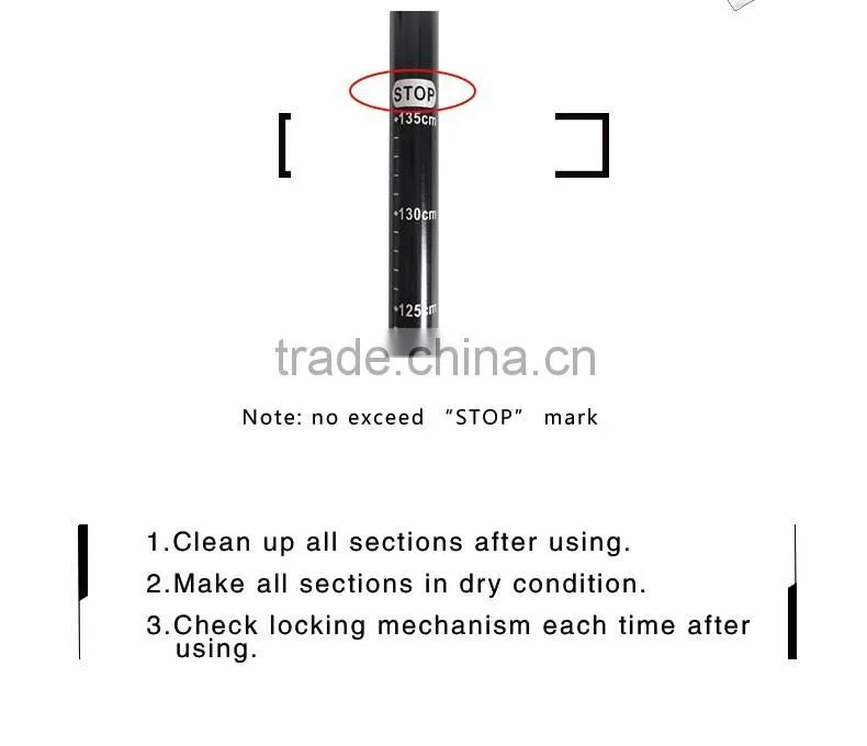 Telescopic Mountaineering Quick Lock Trekking Poles With Cork Handle