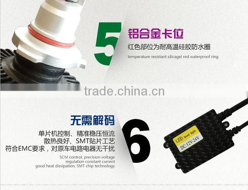 2015 Good sales ETI 9006 led car headlight 30w factory price MOQ 1 set