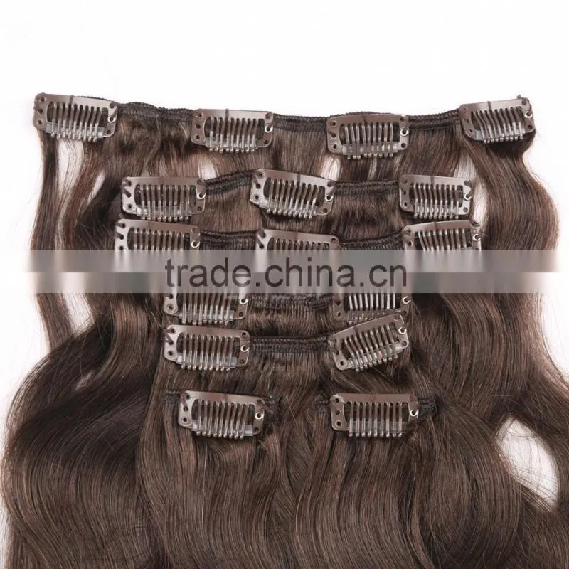 Buy body wave virgin remy hair extensions clip in 7 pieces