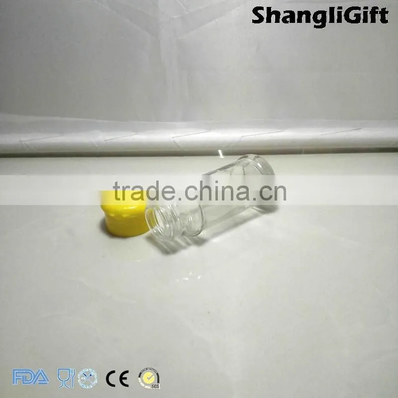 Clear Bottle 75ml Glass Pepper Shakes For Kitchen Restaurant